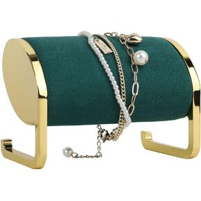 GemeShou white velvet bracelet displays for selling, bangle organizer and storage for show, watch holder stand gold jewelry holder【White 】