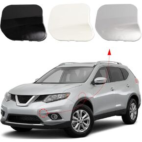 Front Bumper Tow Hook Cover Fit for Nissan X-Trail T32 Rogue 2014 2015 2016 Towing Eye Cap 622A0-4CL0A 622A0-4BA1A (Unpainted, left driver side) Xinpinsai