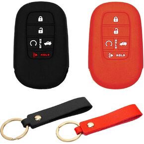 Silicone Rubber Key Fob Cover, 5 Buttons Key Case Cover Protector Keyless Entry Remote Holder