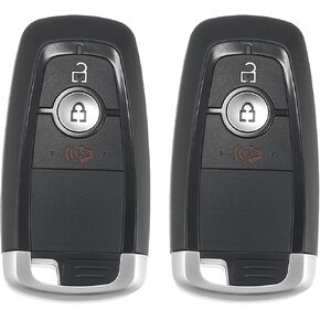 X AUTOHAUX 2pcs 315MHz M3N-A2C93142300 Replacement Smart Proximity Keyless Entry Remote Key Fob for Ford Ecosport Explorer Edge F150 F250 F350 F450 2018-2022 3 Buttons with Door Key 49 Chip