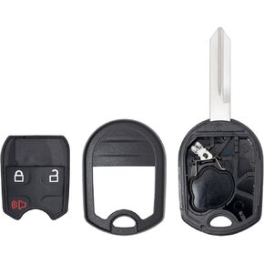 StandardAutoPart Premium Shell Case for Remote Head Key, Rugged Design Compatible with Ford Edge Expedition Explorer F-150 F-250 Fusion Ranger Flex 5912560 164-R8070 R8070 (3 Button)