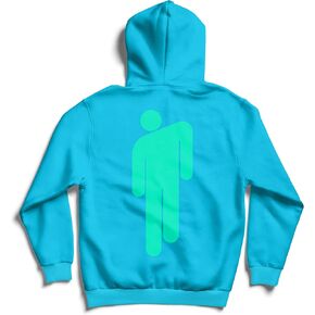Billie Eilish Men's Logo & Blohsh (Back Print) Hooded Sweatshirt