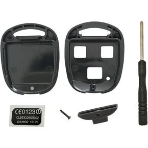 استبدال جديد 3 أزرار دخول بدون مفتاح للتحكم عن بعد مفتاح فوب شل لكزس ES GS GX IS LS LX RX SC غطاء حافظة مفتاح فوب لا يتطلب قطع باستخدام مفتاح فوب ورقاقة (حزمة 2)