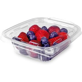 16 oz RPET Clear Hinged Lid Tamper Evident Container – 240 Pcs in Saudi Arabia