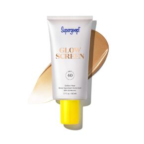 Supergoop! Glowscreen (SPF 40) - 0.5 fl oz, Pack of 2 - Glowy Primer + Broad Spectrum Sunscreen - Helps Filter Blue Light - Boosts Hydration with Hyaluronic Acid, Vitamin B5 & Niacinamide