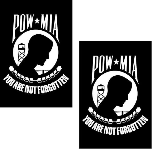 POW MIA You are Not Forgotten Magnetic Military Armed Forces Auto Bumper Car Magnet - 4x6 All Weather Magnet (2 Magnets) in Saudi Arabia