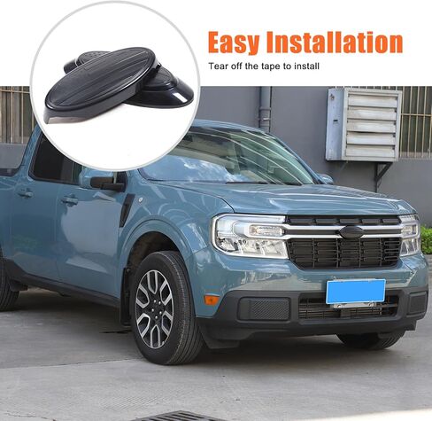 غطاء إطاري لشعار الباب الخلفي للسيارة الأمامي والخلفي شعار علم الولايات المتحدة الأمريكية لسيارة Ford Maverick 2022-2024 غطاء تزيين شعار الشعار (الأمامي والخلفي) in Kuwait