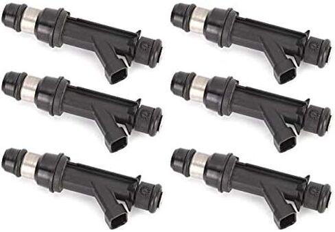 25313185 25317671 6 قطعة فوهة حقن الوقود FJ319-E 832-11178-E متوافق مع 02-04 Buic-k Chev-y Oldsmobile GMC Isuz-u 4.2L L6 in Kuwait