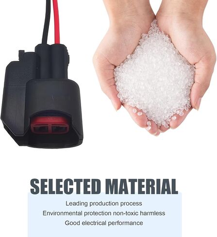 8 قطع من قابس حاقن وقود السيارة، موصل مقبس حزام EV6، استبدال حاقن الوقود المقاوم للماء ومثبط اللهب، متوافق مع بويك كاديلاك شيفروليه كرايسلر دودج فورد (أسود) in Kuwait