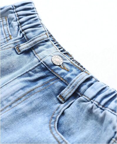 WDIRARA Girl's High Waisted Cargo Denim Pants Casual Wide Leg Jeans with Pockets in Kuwait