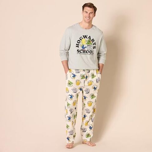 Amazon Essentials Harry Potter Men's Flannel Pajama Sleep Sets in Saudi Arabia