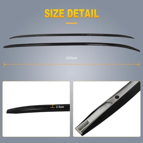 OCPTY Roof Rack Side Rails For Mazda CX-9 2016-2023 Luggage Racks Rooftop Cargo Carrier Bag Luggage Kayak Canoe Bike Snowboard Skiboard in Saudi Arabia