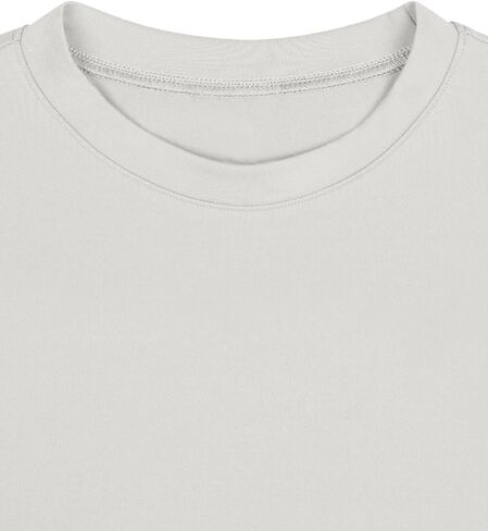 REORIA Womens Summer Crewneck Short Sleeve Cotton Tunic Tops Loose Fit Solid T Shirts 2025 Basic Tees in Kuwait