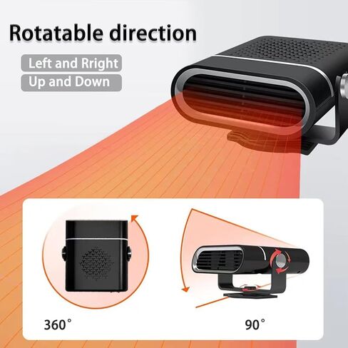 سخان سيارة 12 فولت يمكن توصيله بولاعة السجائر، سخان محمول 150 وات لسيارات الدفع الرباعي، ومزيل صقيع الزجاج الأمامي، ومزيل الجليد in Kuwait