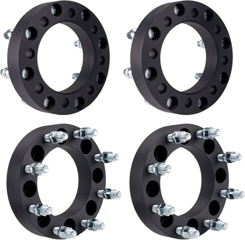 PHILTOP 8x6.5 to 8x180 Wheel Adapters,1.5" Lug Centric Wheel Adapters Change Bolts Pattern fit for for Silverado 2500 HD, Sierra 2500 HD, Silverado 3500 HD,Thread Pitch M14X1.5 Hub Bore 130mm - 4pcs in Saudi Arabia