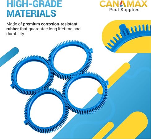 Canamax Premium 896584000-143 Blue Front Tire Kit with Super Hump Pool Cleaner - Fits Poolvergnuegen Parts 2X, 4X, Pressure Wheels - Pack of 2 in Saudi Arabia