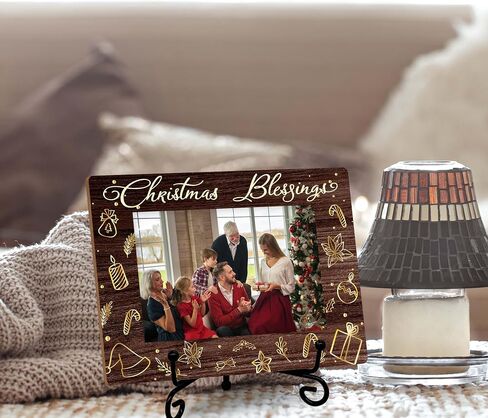 Christmas Picture Frame, Christmas Decor, Christmas Blessings Photo Frame Fits 4x6 Picture, Christmas Ornaments, Christmas Gifts for Family, Friends, etc. (043) in Kuwait