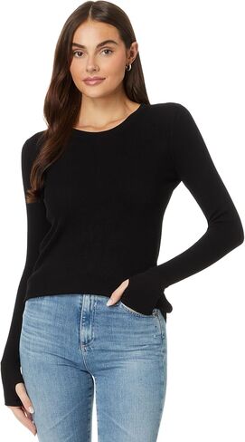 Mod-o-doc Women's Long Sleeve Crew Neck Tee with Thumbhole in Saudi Arabia