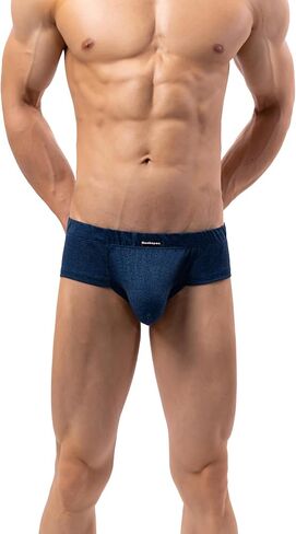Men's Moisture-Wicking Stretch Cotton Briefs Sexy Cheeky Low Rise Men modal Underwear in Kuwait