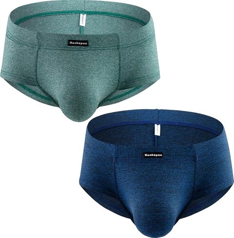 Men's Moisture-Wicking Stretch Cotton Briefs Sexy Cheeky Low Rise Men modal Underwear in Kuwait
