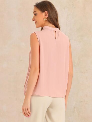 Allegra K Chiffon Sleeveless Top for Women's Work Business Casual Tank Top in Saudi Arabia