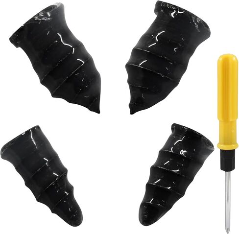 Hitefu 70PCS Tire Repair Nails, Black Rubber Tire Repair Screws Tire Plugs, Fast Tool Self-Service Tire Repair Nail with a Screwdriver for Auto Car Motorcycle Tractor Truck (35 S+35 L) in Saudi Arabia