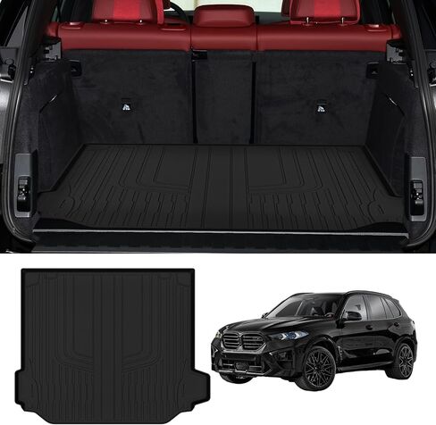 سجادات أرضية Naibeve لعام 2019 2020 2021 2022 2023 2024 2025 BMW X5 - مناسبة لجميع الأحوال الجوية لسيارة BMW X5، سجادات أرضية بطانة البضائع، صينية الشحن الخلفية، ملحقات داخلية مقاومة للماء in Kuwait