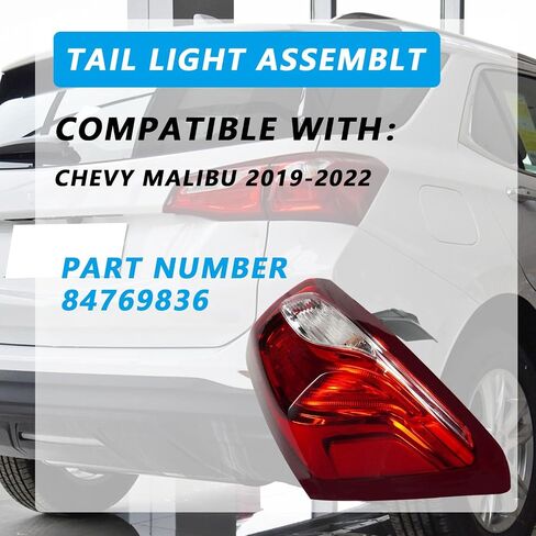 Tail Light Assembly Right Passenger Side for 2018-2020 Chevy Equinox Halogen Rear Brake Lamp, Replaces OEM GM2805132 19418087 in Saudi Arabia