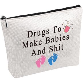 IVF Gift Medicine Bag IVF Bag Drugs To Make Babies And Shit Meds Bag Infertility Gift Infertility Treatment Gift (Drugs To Make Babies bag)