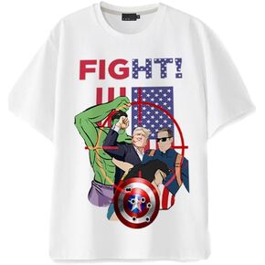 Trump T-Shirt - Trump Shot 2024 Short Sleeve T-Shirt