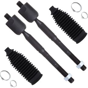 SCITOO 4-PC SET Front Suspension Control Arm Kit - Fit For Lexus ES300 For Lexus ES330 For Toyota Camry For Toyota Solara Front Inner Tie Rod End Steering Rack Boots