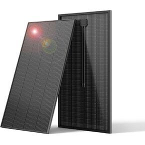 Bifacial 200 Watt Solar Panel, 12V 200W 10BB Monocrystalline Solar Panel Panel High Efficiency Module Monocrystalline Technology Work with Charger for RV Camping Home Boat Marine Off-Grid