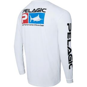 PELAGIC , Long Sleeve Fishing Shirt, UPF 50+ Protection, Water and Stain Repellent