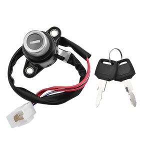 Ignition Key Switch and 2 Keys Compatible with Honda VT1100C Shadow Spirit 2001-2007, VT1100C2 Shadow Sabre 2000-2007, VT1100C3 Shadow Aero 2001-2002 Part Number 35100-MCK-A00