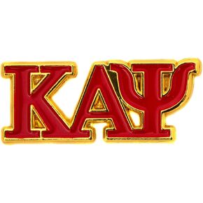 Kappa Alpha Psi Lapel Pin Fraternity Enamel Greek Letter Formal Wear Blazer Jacket Nupe (Red Cut Letter Lapel Pin)