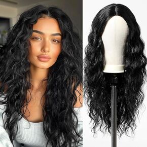Esmee Long Ombre Auburn Wigs for Women Natuaral Synthetic Wavy Curly Hair Wig for Daily Party Cosplay Use-26 Inches