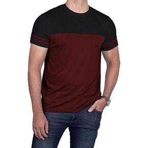 Decrum Mens T Shirts Short Sleeve - Soft Casual Fashion Half Sleeves Crew Neck Tshirts for Men