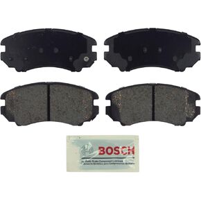 BOSCH BE924 Blue Ceramic Disc Brake Pad Set - Compatible With Select Hyundai Azera, Elantra, Sonata, Tiburon, Tucson; Kia Amanti, Magentis, Optima, Soul, Sportage; Saab 9-5; FRONT