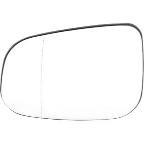 X AUTOHAUX Car Rearview Left Driver Side Heated Mirror Glass Replacement W/Backing Plate for Volvo S80 2007-2016 V60 2014-2018 S60 2007-2018