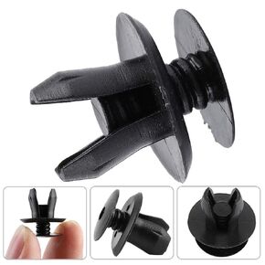 Car Push Rivet Trunk Bumper Lining Assorted Clip Fastener Retainer(Black) for 70186729901C 7H086729901C (100pcs)