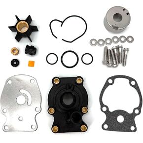 393630 Water Pump Repair Kit with Housing Replacement for Johnson Evinrude OMC (1980-UP) 20 25 30 35 HP Outboard Motor Replace 393509, 391636, 0393630, Sierra 18-3382