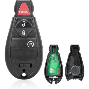 Replacement Keyless Entry Remote Car Key Fob GQ4-53T 433MHz 4 Button for 2013 2014 2015 2016 2017 2018 2019 2020 2021 Dodge RAM 1500 2500 3500