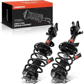 A-Premium Front Pair (2) Complete Strut & Coil Spring Assembly Compatible with Honda Pilot 2009-2015, Driver and Passenger Side