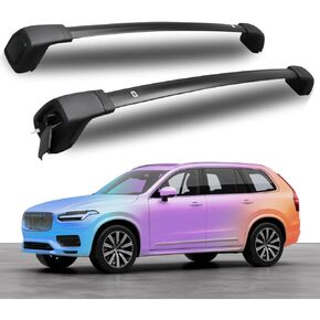 Roof Racks Aluminum Alloy ONLY Structure Cross Bars Rail Fit for Volvo XC90 XC-90 2018 2019 2020 2021 2022 2023 2024 2025 Rack Crossbar (XC90)