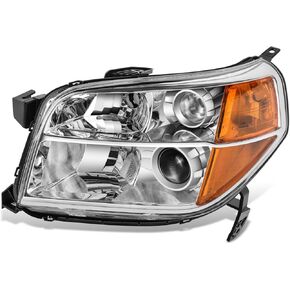 DNA MOTORING Left OE Style Projector Headlight Compatible with 2006-2008 Honda Pilot,OEM-HL-0208-L