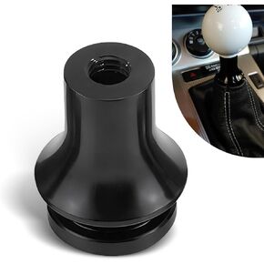 Pack-1 Automobile Shift Knob Boot Retainer, M12 x 1.25 Gear Shifter Lever Adapter Accessories, Durable Alloy Rust-Proof Perfect Match Connector, Compatible with Subaru Ford Models (Black)