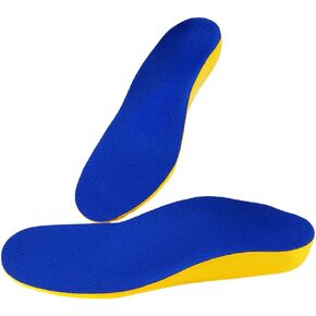 Brooks Shoes Women 1 Pair PU Insoles Shoe Inserts Insoles Arch Support Insoles Breathable Orthotic Insoles for Plantar Blue and Yellow 15cm Plantar Relief