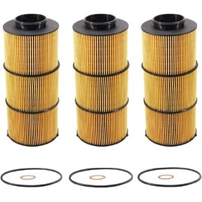 LF17800 Oil/Lube Filter Replace P582506 A4711800009 A4711800209 A4721842325 A4721842425 19863920 Compatible with 2020 and Newer DD13 DD15 DD16 Detroit Diesel Engine(Pack of 3)