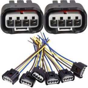 6Pcs Ignition Coil Connector Plug Harness 90980-11885 for Toyota Lexus Camry 88974044 S2527