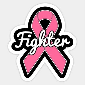 Breast Cancer Awareness Pink Fighter Ribbon Vinyl Decal Sticker for Car, Window, Laptop, Waterbottle 5" (6)